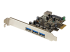 PEXUSB3S42 - StarTech.com 4 Port PCI Express USB 3.0 Card - Left-angle