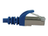 N262-S03-BL - Eaton Tripp Lite Series Cat6a 10G Snagless Shielded Slim STP Ethernet Cable (RJ45 M/M), PoE, Blue, 3 ft. (0.9 m) - Close up