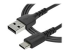 RUSB2AC2MB - StarTech 2m USB A to USB C Charging Cable, Durable Fast Charge & Sync USB 2.0 to USB Type C Data Cord, Rugged TPE Jacket Aramid Fiber M/M 3A Black, Samsung S10, S20, iPad Pro, Pixel - Right-angle