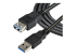USB3SEXT2MBK - StarTech.com 2m Black SuperSpeed USB 3.0 Extension Cable A to A - Close up