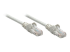 325950 - Intellinet Network Patch Cable, Cat5e, 10m, Grey, CCA, U/UTP, PVC, RJ45, Gold Plated Contacts, Snagless, Booted, Lifetime Warranty, Polybag - Left-angle