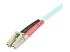 A50FBLCLC1 - StarTech.com 1m (3ft) LC/UPC to LC/UPC OM3 Multimode Fiber Optic Cable, Full Duplex 50/125Âµm Zipcord Fiber Cable, 100G Networks, LOMMF/VCSEL, <0.3dB Low Insertion Loss - Close up