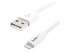 USBLT2MW - Startech 2m (6ft) Long White Apple 8-pin Lightning Connector to USB Cable for iPhone / iPod / iPad - Close up
