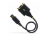 1P1FFCN-USB-SERIAL - StarTech 1ft/30cm USB to Null Modem Serial Adapter Cable, FTDI, RS232 - Front