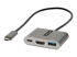 CDP2HDUACP2 - StarTech.com USB C Multiport Adapter, USB-C to HDMI 4K Video, 100W Power Delivery Passthrough Charging, 2-Port USB 3.0 Hub 5Gbps (1xType-C/1xA), USB-C Mini Dock, USB-C Travel Dock - Right-angle