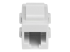 C6KEYCOUPLWH - StarTech.com White Cat 6 RJ45 Keystone Jack Network Coupler F/F - Front