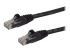 N6PATC2MBK - StarTech.com 2m CAT6 Ethernet Cable, 10 Gigabit Snagless RJ45 650MHz 100W PoE Patch Cord, CAT 6 10GbE UTP Network Cable w/Strain Relief, Black, Fluke Tested/Wiring is UL Certified/TIA - Right-angle