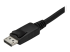 CDP2DPMM1MB - StarTech 3ft/1m USB C to DisplayPort 1.2 Cable 4K 60Hz, USB-C to DisplayPort Adapter Cable HBR2, USB Type-C DP Alt Mode to DP Monitor Video Cable, Compatible with Thunderbolt 3, Black - Close up