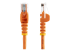 45PAT1MOR - StarTech.com 1m Orange Cat5e / Cat 5 Snagless Patch Cable - Front