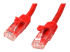 N6PATC1MRD - Startech 1m CAT6 Ethernet Cable, 10 Gigabit Snagless RJ45 650MHz 100W PoE Patch Cord, CAT 6 10GbE UTP Network Cable w/Strain Relief, Red, Wiring is UL Certified/TIA - Right-angle