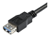 USB3SEXT2MBK - StarTech.com 2m Black SuperSpeed USB 3.0 Extension Cable A to A - Close up