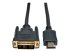 P566-006 - Eaton Tripp Lite Series HDMI to DVI Adapter Cable (HDMI to DVI-D M/M), 6 ft. (1.8 m) - Front