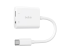 NPA004BTWH - Belkin RockStar - USB-C to headphone jack / charging adapter - Left-angle