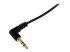 MU1MMSRA - Startech 1 ft. (0.3 m) Right Angle 3.5 mm Audio Cable - Close up