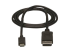CDP2DPMM1MB - StarTech 3ft/1m USB C to DisplayPort 1.2 Cable 4K 60Hz, USB-C to DisplayPort Adapter Cable HBR2, USB Type-C DP Alt Mode to DP Monitor Video Cable, Compatible with Thunderbolt 3, Black - Front
