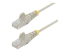 N6PAT200CMGRS - StarTech.com 2m Slim LSZH CAT6 Ethernet Cable, 10 Gigabit Snagless RJ45 100W PoE Patch Cord, CAT 6 10GbE UTP Network Cable w/Strain Relief, Grey, Fluke Tested/ETL, Low Smoke Zero Halogen - Right-angle
