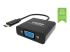 TC-USBCVGA/BL - VISION - Adapter - 24 pin USB-C male to HD-15 (VGA) female - Right-angle