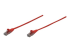 342131 - Intellinet Network Patch Cable, Cat6, 0.5m, Red, CCA, U/UTP, PVC, RJ45, Gold Plated Contacts, Snagless, Booted, Lifetime Warranty, Polybag - Right-angle