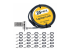 UNIVCS25-LAPTOP-LOCK - StarTech.com 25-Pack Laptop Lock, Compatible w/Noble Wedge/Nano/K-Slot - Front