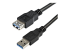 USB3SEXT2MBK - StarTech.com 2m Black SuperSpeed USB 3.0 Extension Cable A to A - Close up