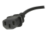 PXT101UK - StarTech.com 6ft (1.8m) UK Computer Power Cable, 18AWG, BS 1363 to C13 Power Cord, 10A 250V, Black Replacement AC Power Cord, Monitor Power Cable, BS 1363 to IEC 60320 C13 Kettle Lead - Close up