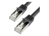 N6SPAT1MBK - StarTech.com 1m CAT6 Ethernet Cable, 10 Gigabit Shielded Snagless RJ45 100W PoE Patch Cord, CAT 6 10GbE SFTP Network Cable w/Strain Relief, Black, Fluke Tested/Wiring is UL Certified/TIA - Right-angle