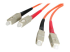 FIBSCSC2 - StarTech.com 2m (6.6ft) SC to SC OM1 Multimode Fiber Optic Cable, 62.5/125 Fiber Size, 10G Networks, LSZH Fiber Patch Cord - Right-angle