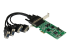PEX4S232485 - StarTech.com 4 Port PCI Express PCIe Serial Combo Card - Right-angle