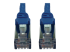 N262-S01-BL - Eaton Tripp Lite Series Cat6a 10G Snagless Shielded Slim STP Ethernet Cable (RJ45 M/M), PoE, Blue, 1 ft. (0.3 m) - Front