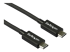 TBLT34MM80CM - StarTech 2.6ft (80cm) Thunderbolt 3 Cable, 40Gbps, 100W PD, 4K/5K Video, Thunderbolt-Certified, Compatible w/ TB4/USB 3.2/DisplayPort - Close up