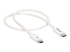 TBLT34MM50CW - StarTech.com 1.6ft (50cm) Thunderbolt 3 Cable, 40Gbps, 100W PD, 4K/5K Video, Thunderbolt-Certified, Compatible w/ TB4/USB 3.2/DisplayPort - Left-angle
