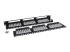 N252-048-1U - Eaton Tripp Lite Series 48-Port Cat6 Cat5 Patch Panel High Density 110 Punch down Rackmount 1URM TAA - Front