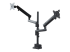 ARMDUALPIVOT - StarTech.com Desk Mount Dual Monitor Arm, Full Motion Monitor Mount for 2x VESA Displays up to 32" (up to 17lb/8kg), Ergonomic Vertical Stackable Arms, Articulating, Height Adjustable - Right-angle