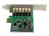 PEXUSB3S7 - StarTech.com 7 Port PCI Express USB 3.0 Card - Right-angle