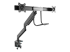 ARMSLIMDUAL2USB3 - Startech Desk Mount Dual Monitor Arm with USB & Audio, Slim Full Motion Adjustable Dual Monitor VESA Mount for 32" Displays (8kg/screen), Ergonomic Articulating, Desk Clamp or Grommet - Left-angle