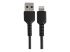 RUSBLTMM15CMB - StarTech.com 15cm(6 in) Durable Black USB-A to Lightning Cable, Heavy Duty Rugged Aramid Fiber USB Type A to Lightning Charger/Sync Power Cord, Apple MFi Certified iPad/iPhone 12 Pro Max - Right-angle
