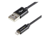 USBLT1MB - Startech 1m (3ft) Black Apple 8-pin Lightning Connector to USB Cable for iPhone / iPod / iPad - Right-angle