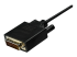 CDP2DVI3MBNL - StarTech.com 10ft (3m) USB C to DVI Cable, 1080p (Single Link) USB Type-C (DP Alt Mode HBR2) to DVI-Digital Video Adapter Cable, Thunderbolt 3 Compatible, Laptop to DVI Monitor/Display - Close up