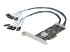 8P6G-PCIE-SATA-CARD - StarTech.com 8 Port SATA PCIe Card, PCI Express 6Gbps SATA Expansion Card with 4 Host Controllers, SATA PCIe Controller Card, PCI-e x4 Gen 2 to SATA III Adapter Card, Drive Cables Incl. - Left-angle