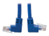 N204-001-BL-UD - Eaton Tripp Lite Series Cat6 Patch Cable Up-Angled / Down Angled UTP Molded M/M Blue 1ft - Front