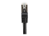 N6SPAT1MBK - Startech 1m CAT6 Ethernet Cable, 10 Gigabit Shielded Snagless RJ45 100W PoE Patch Cord, CAT 6 10GbE SFTP Network Cable w/Strain Relief, Black, Wiring is UL Certified/TIA - Close up