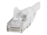 N6PATCH50WH - StarTech.com 50ft CAT6 Cable, 10 Gigabit Snagless RJ45 650MHz 100W PoE Cat 6 Patch Cord, 10GbE UTP CAT6 Network Cable, White CAT6 Ethernet Cable, Wiring is UL Certified/TIA - Close up