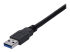 USB3SEXT1MBK - StarTech 1m Black SuperSpeed USB 3.0 Extension Cable A to A - Close up
