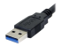 USB3SAB3BK - StarTech.com 3 ft / 91cmm Black SuperSpeed USB 3.0 Cable A to B - Right-angle