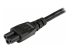 753E-3M-POWER-LEAD - StarTech.com 3m (10ft) Laptop Power Cord, EU Schuko to C5, 2.5A 250V, 18AWG, Notebook / Laptop Replacement AC Cord, Printer/Power Brick Cord, Schuko CEE 7/7 to Clover Leaf IEC 60320 C5 - Close up