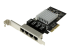 ST4000SPEXI - Startech 4 Port PCIe Network Card - Left-angle