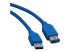 U324-010 - Eaton Tripp Lite Series USB 3.0 SuperSpeed Extension Cable (A M/F), Blue, 10 ft. (3.05 m) - Left-angle