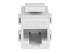 C6KEYCOUPLWH - StarTech.com White Cat 6 RJ45 Keystone Jack Network Coupler F/F - Front