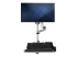 WALLSTSI1 - StarTech.com Wall Mount Workstation, Articulating Standing Desk w/ Ergonomic Height Adjustable Monitor Arm & Padded Keyboard Tray, 34" VESA Display, Foldable Wall Mounted Sit Stand Desk - Front