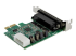 PEX4S953LP - StarTech.com 4-port PCI Express RS232 Serial Adapter Card, PCIe RS232 Serial Host Controller Card, PCIe to Serial DB9, 16950 UART, Low Profile Desktop Expansion Card, Windows, macOS, Linux - Right-angle